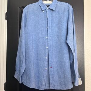 Daniel Cremieux Casual Blue Button-Down Shirt